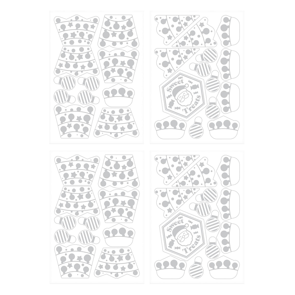 Tonic Studios Kit 108 - Foil Fusion - Santa's Sweet Tree - Adhesive Sheets - 6090e