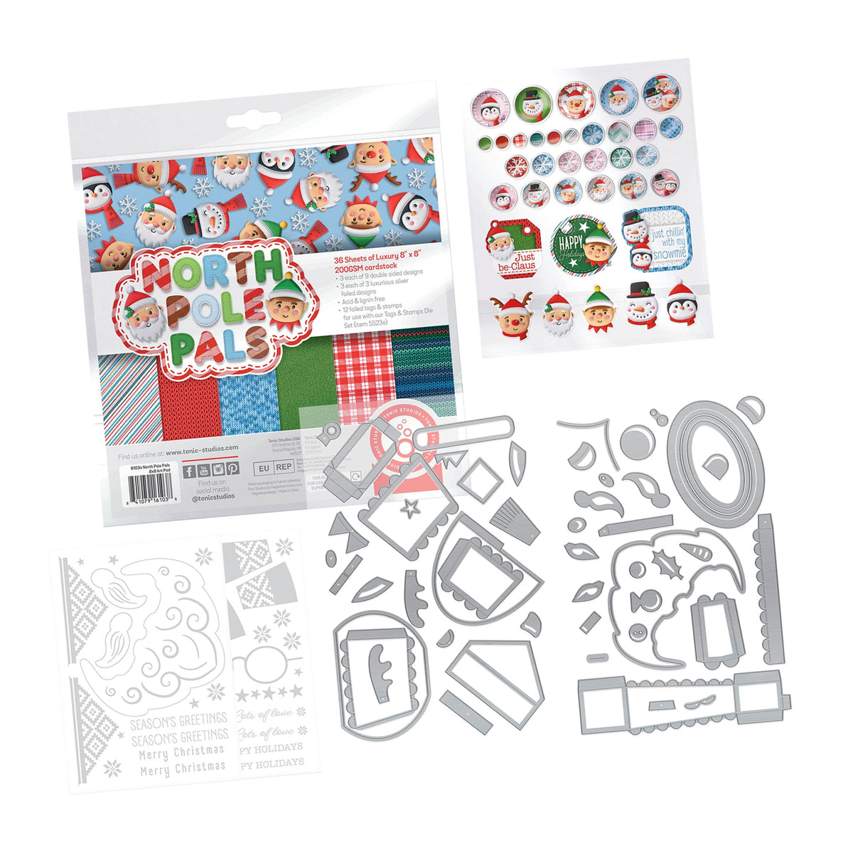 Tonic Studios North Pole Pals Papercraft Collection
