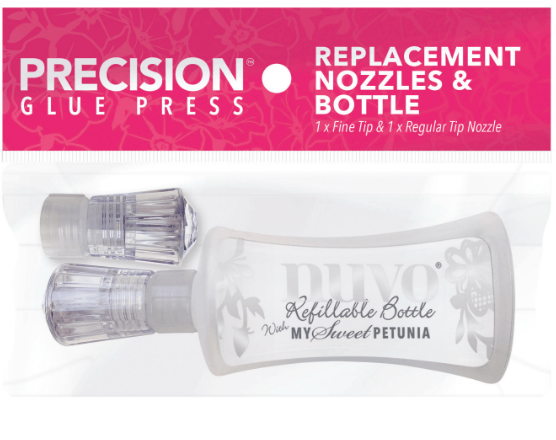 Tonic Studios Precision Glue Press™ - Replacement Nozzles & Bottle
