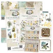 Tonic Studios Printed Papers 49 and Market - Krafty Garden Collection Bundle with 12×12 chipboard