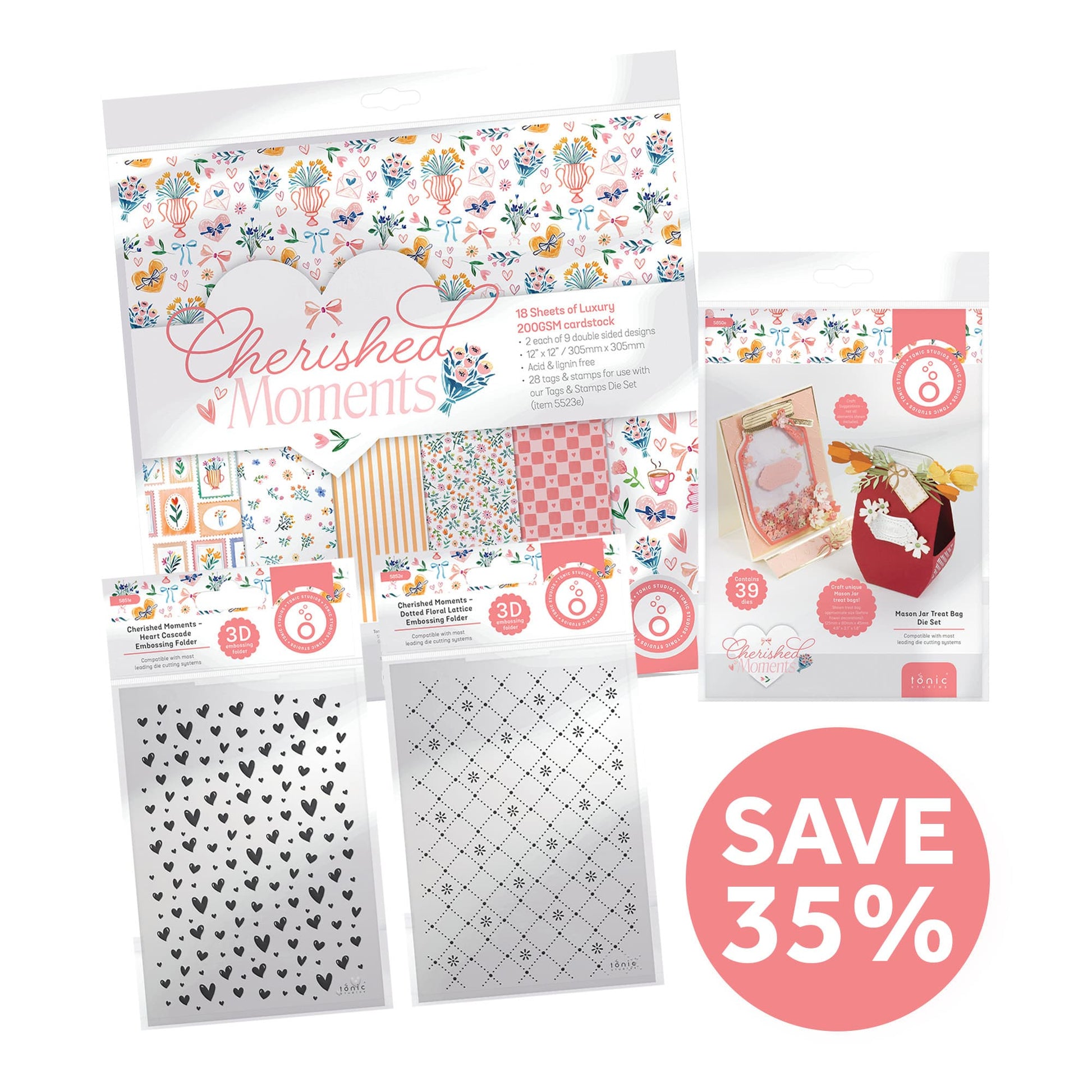 Tonic Studios Printed Papers Cherished Moments - Full Collection - DB174