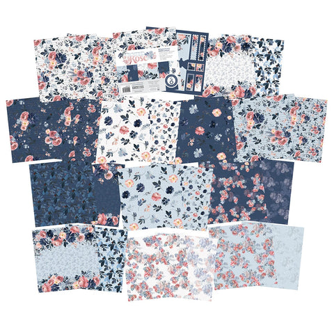 Tonic Studios Printed Papers Frosted Rose 8