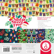 Tonic Studios Printed Papers kit 108 - Santa's Sweet Tree 8" x 8" Patterned Paper Pad - 6091e