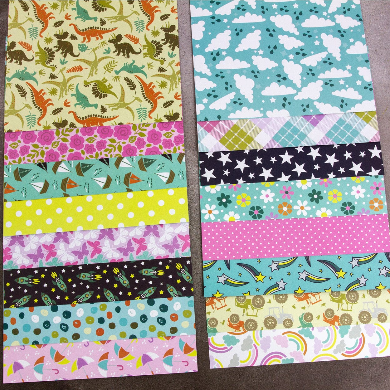Tonic Studios Printed Papers Puddle Perfect 8" x 8" Patterned Paper Pad - 5933e