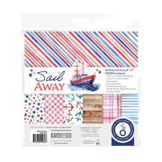Tonic Studios Printed Papers Sail Away 8" x 8" Patterned Paper Pad - 5960E
