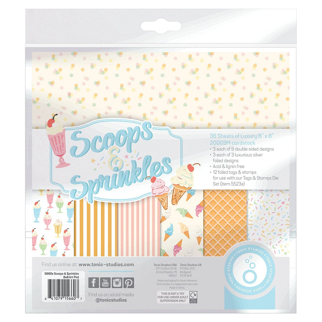 Tonic Studios Printed Papers Scoops & Sprinkles 8