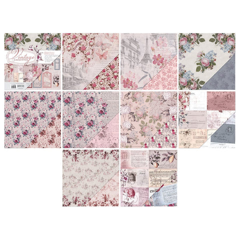 Tonic Studios Printed Papers Vintage Vignettes 12