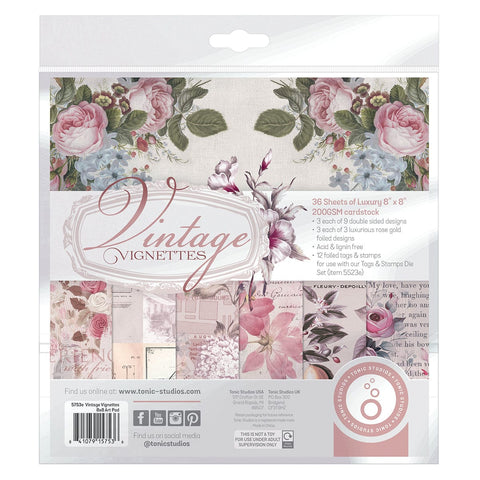 Tonic Studios Printed Papers Vintage Vignettes 8