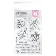 Tonic Studios Shaker Creator Golden Falling Leaves Stamp Set - 5149e