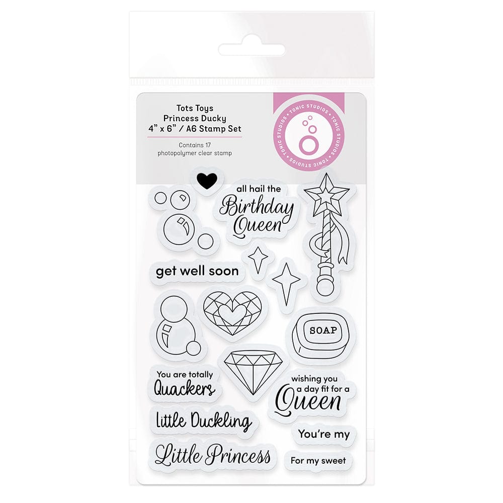 Tonic Studios Shaker Creator Tonic Studios - Shaker Creator - Princess Ducky Tots Toys Stamp Set - 3312E