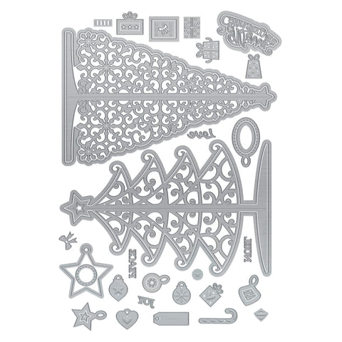 Tonic Studios Showcase Christmas Tree Decoration Die Set - 4948E