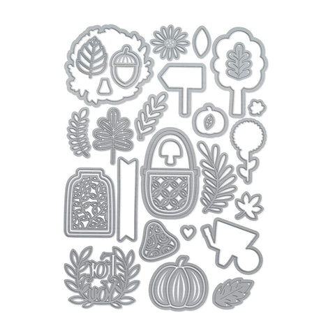 Tonic Studios Stamp Club Stamp Club - Woodland Harvest - Stamp & Die Set - SC31