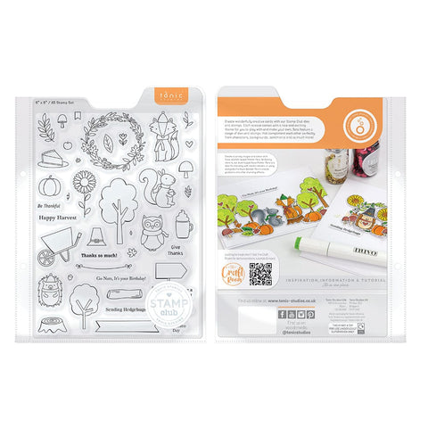 Tonic Studios Stamp Club Stamp Club - Woodland Harvest - Stamp & Die Set - SC31