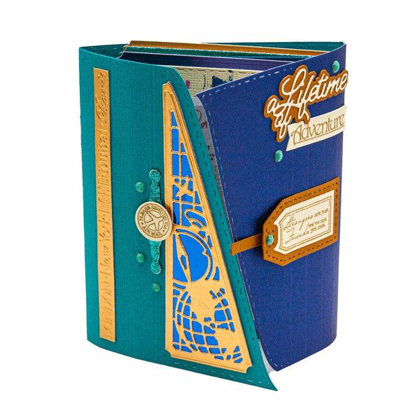Tonic Studios Stamps A Lifetime of Adventure Mini Memory Book Creator Stamp Set - 5502e
