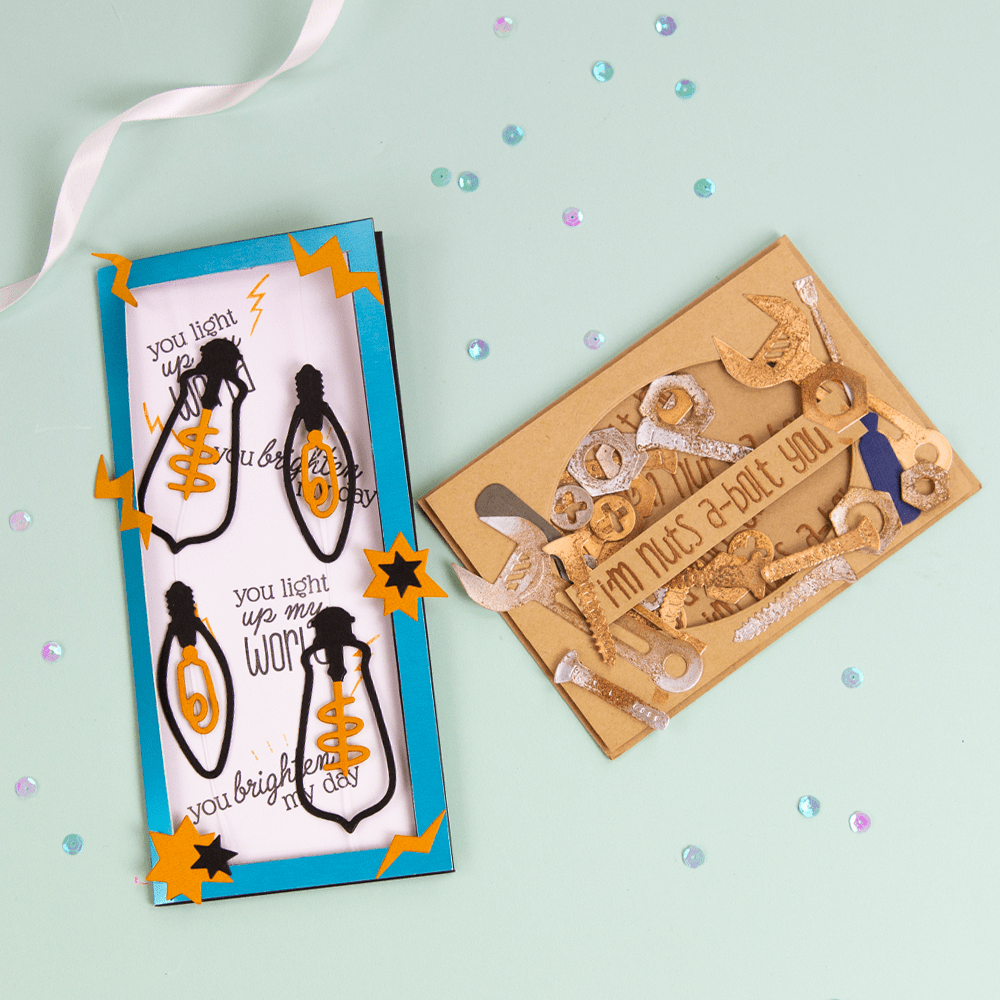 Tonic Studios Stamps Bulbs and Bolts Stamp Set - 5072e