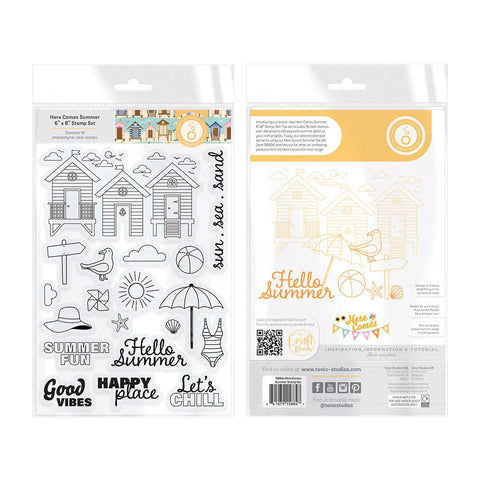 Tonic Studios Stamps Here Comes Summer Stamp Set - 5884e