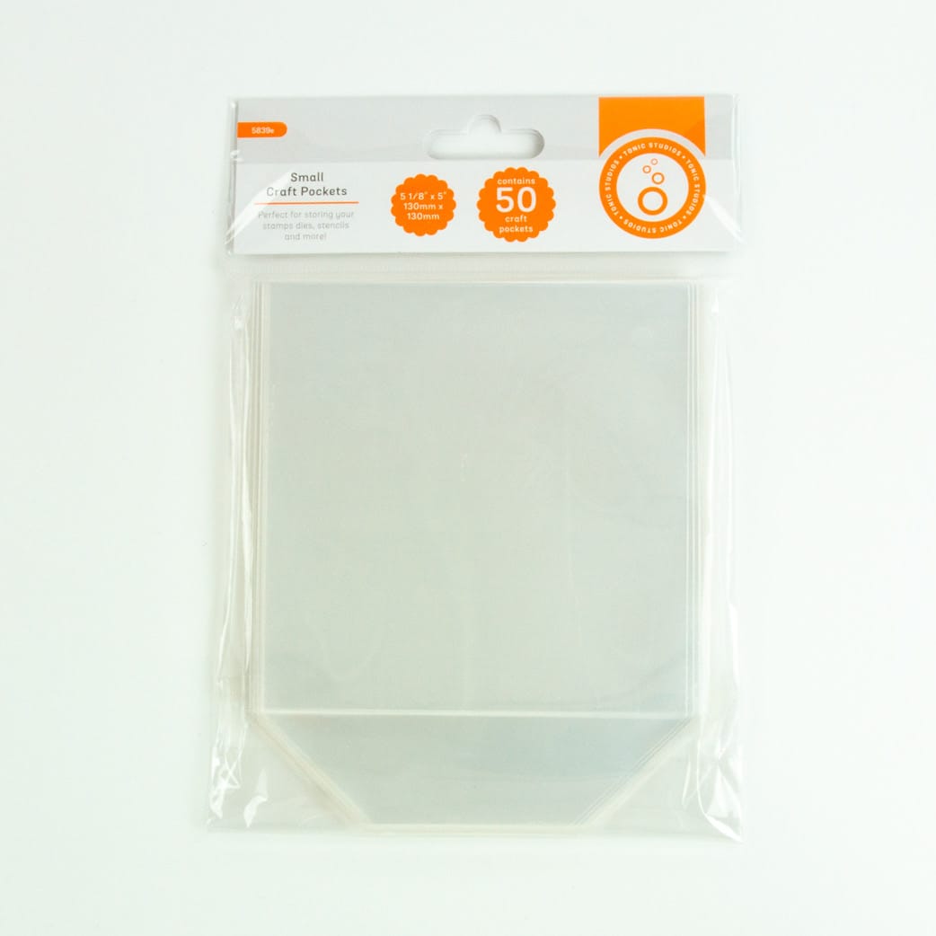 Tonic Studios Storage 5.1" x 5.1" Small Craft Storage Pockets - 50 Pack