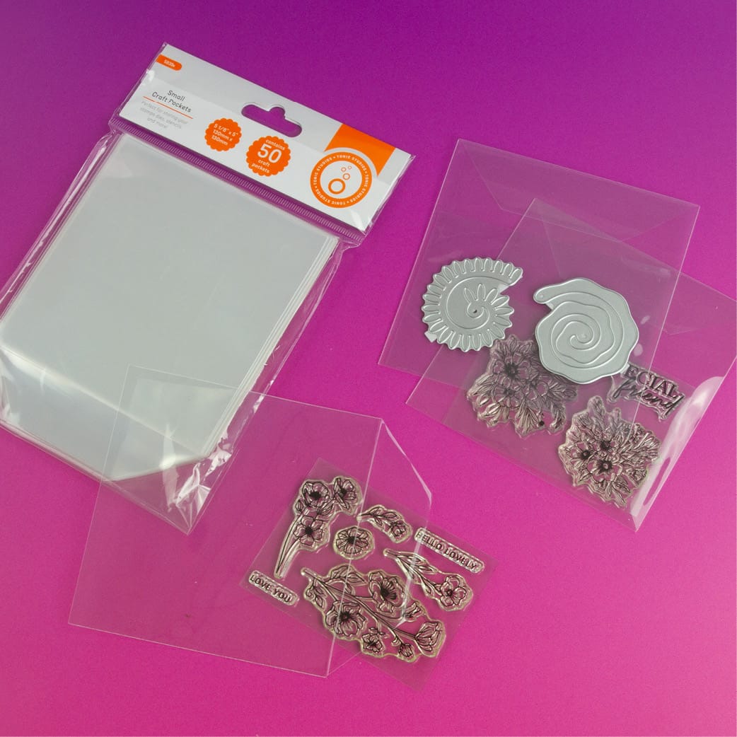 Tonic Studios Storage 5.1" x 5.1" Small Craft Storage Pockets - 50 Pack