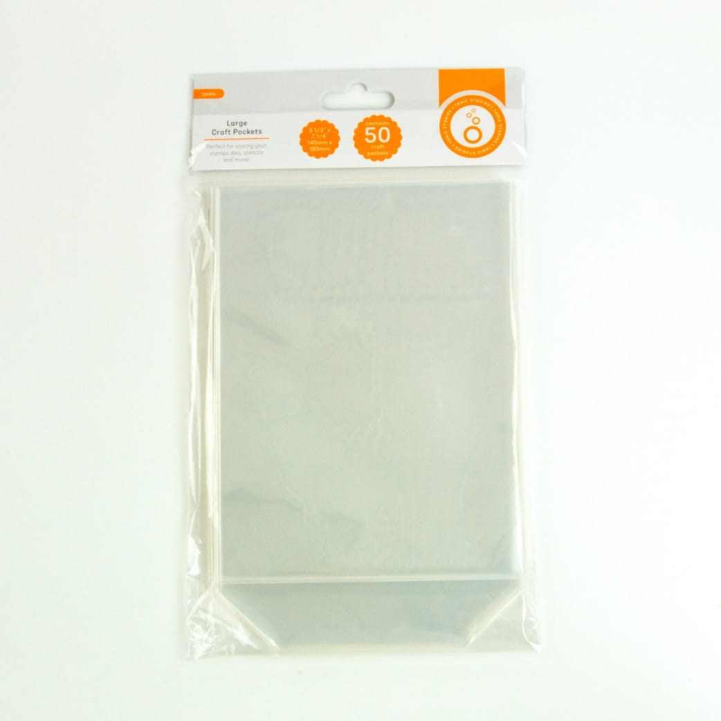 Tonic Studios Storage 5.5" x 7.25" Large Craft Storage Pockets - 50 Pack