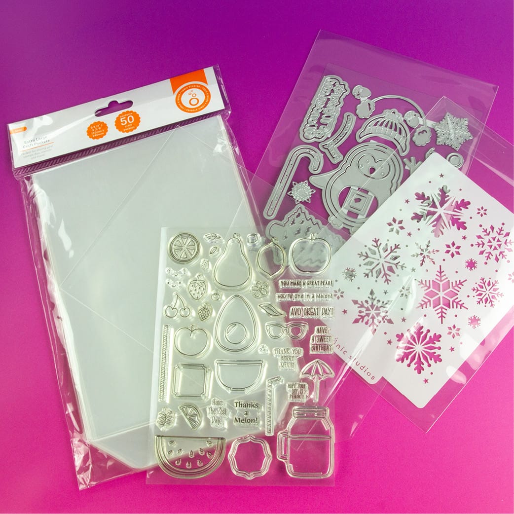 Tonic Studios Storage 6.75" x 9.4" Extra Large Craft Storage Pockets - 50 Pack