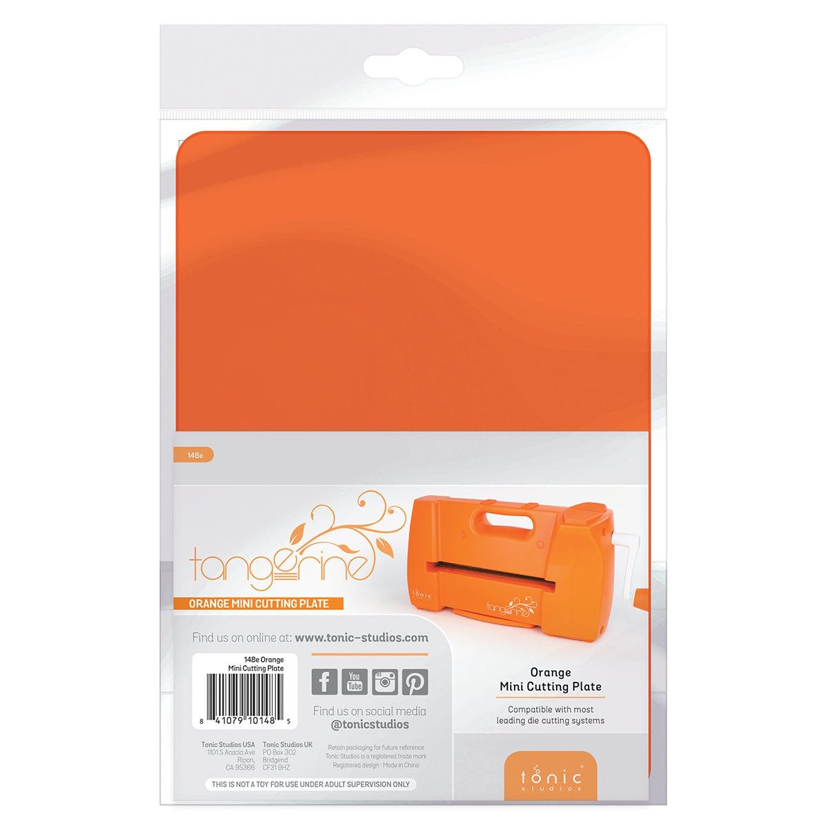 Tonic Studios Tangerine Orange Mini Die Cutting Plate 148e