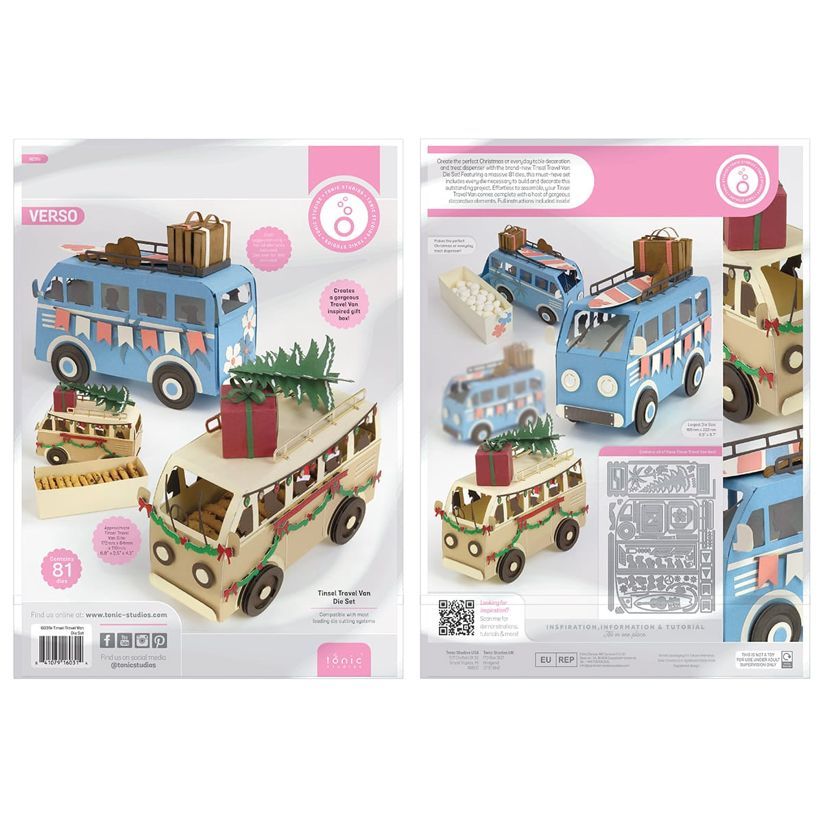 Tonic Studios Tinsel Travel Van Die Set