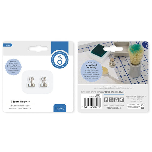 Tonic Studios Tools Tonic Studios - Spare Magnets for Magnetic Crafter's Platform - 2 Pack - 3727E