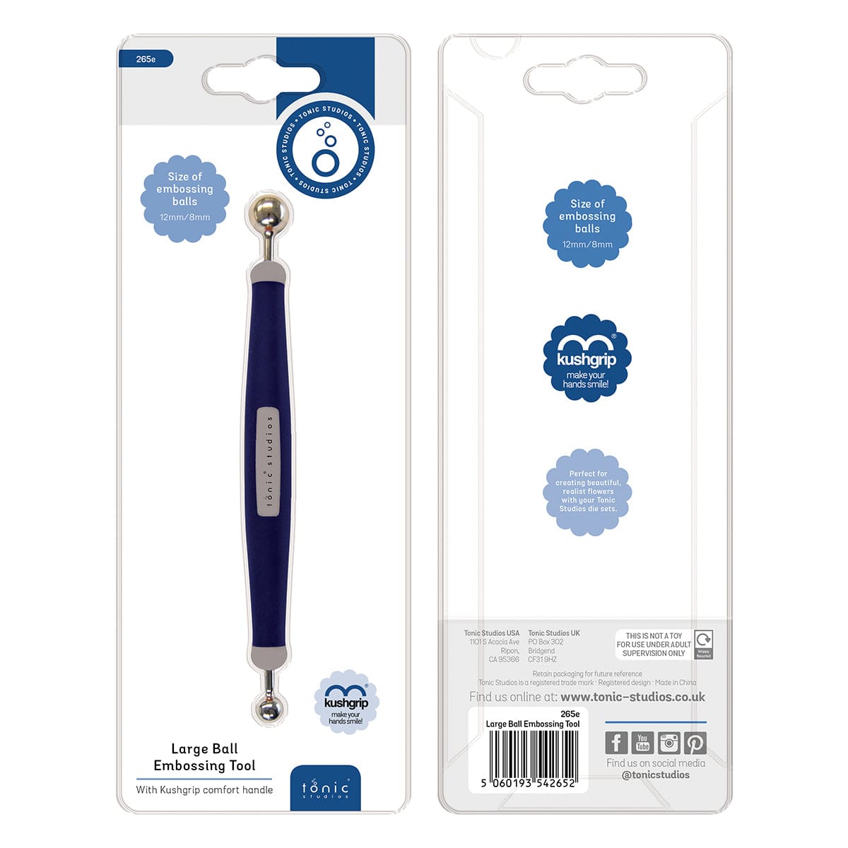 Tonic Studios Tools Tonic Studios - Tools - Embossing Tool 12mm / 8mm dual head - 265e