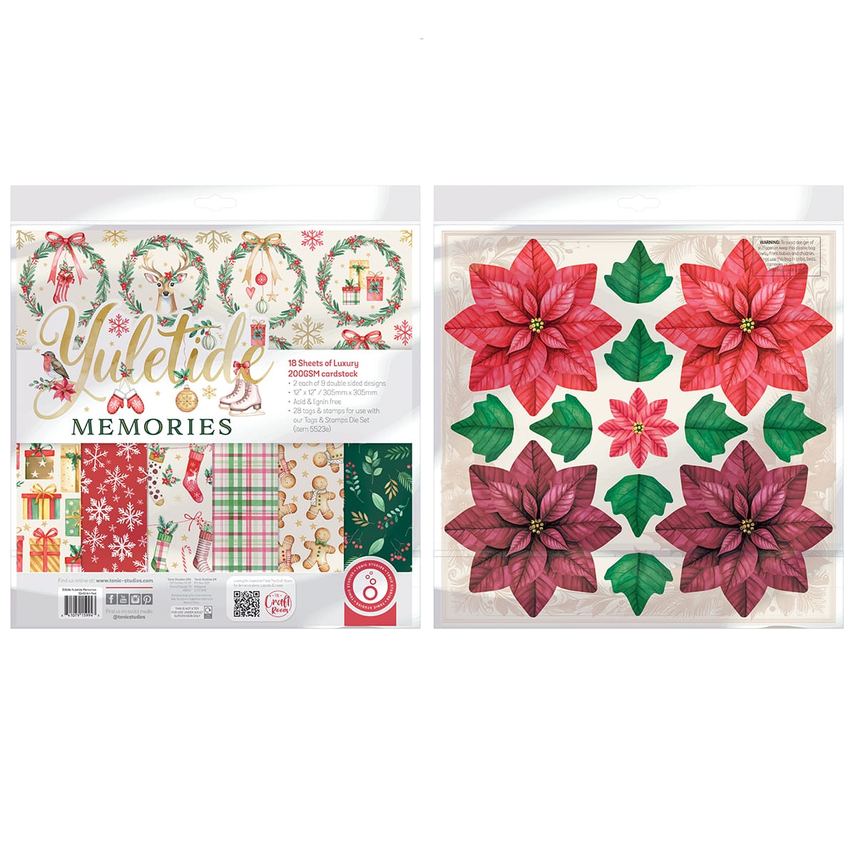 Tonic Studios Yuletide Memories 12" x 12" Patterned Paper Pad - 5994e