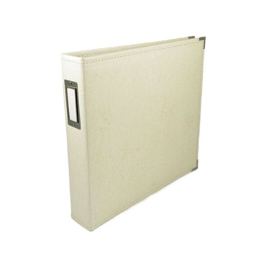 We R Makers Albums Vanilla We R Makers 12x12 Faux Leather D-Ring Photo Album