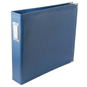 We R Makers Albums We R Makers - 12" x 12" Faux Leather D-Ring Photo Album - Country Blue