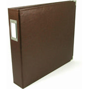 We R Makers Albums We R Makers 12x12 Faux Leather D-Ring Photo Album - Dark Chocolate