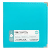 We R Makers Albums We R Makers - 8.5" x 11" Faux Leather D-Ring Photo Album - Aqua