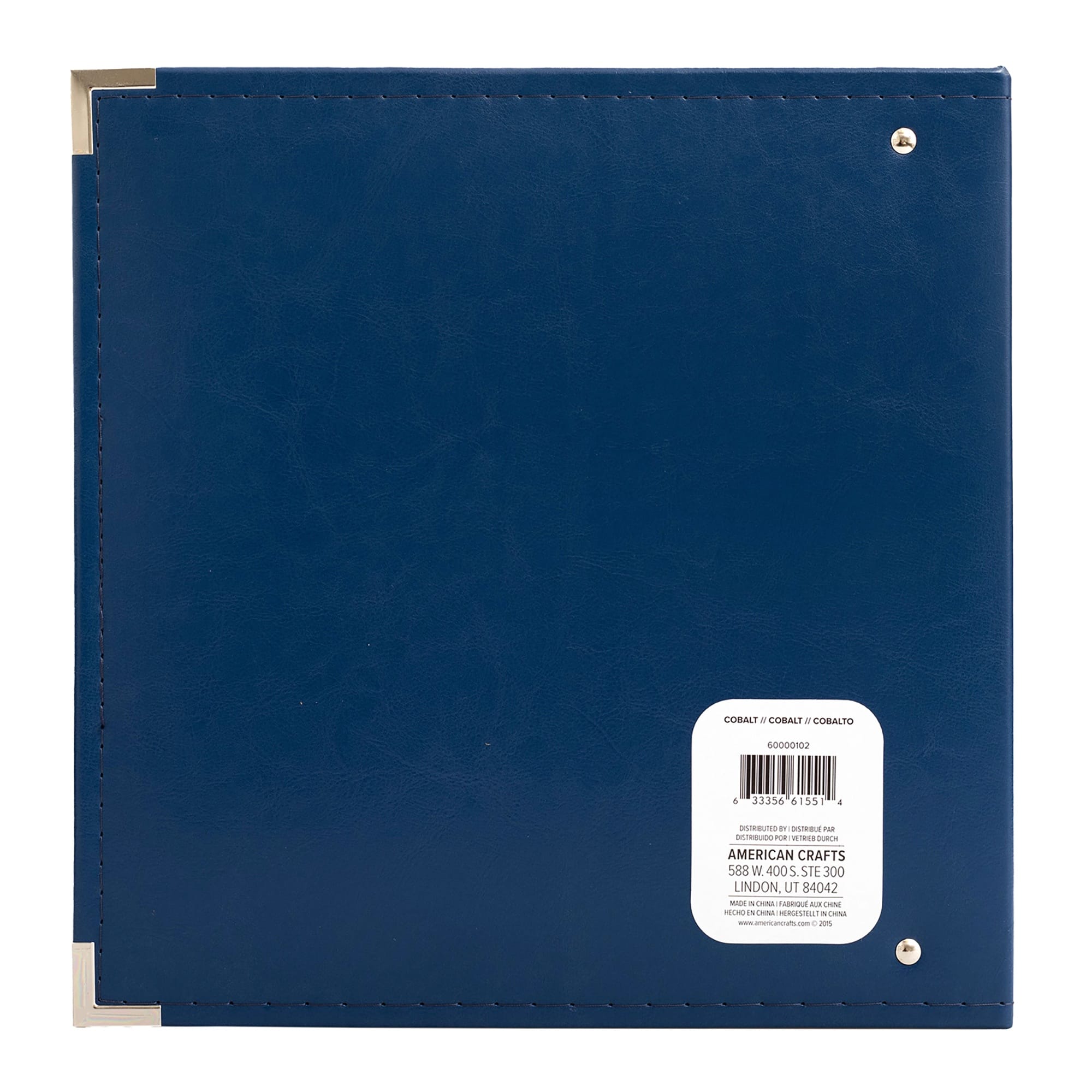 We R Makers Albums We R Makers - 8.5" x 11" Faux Leather D-Ring Photo Album - Cobalt