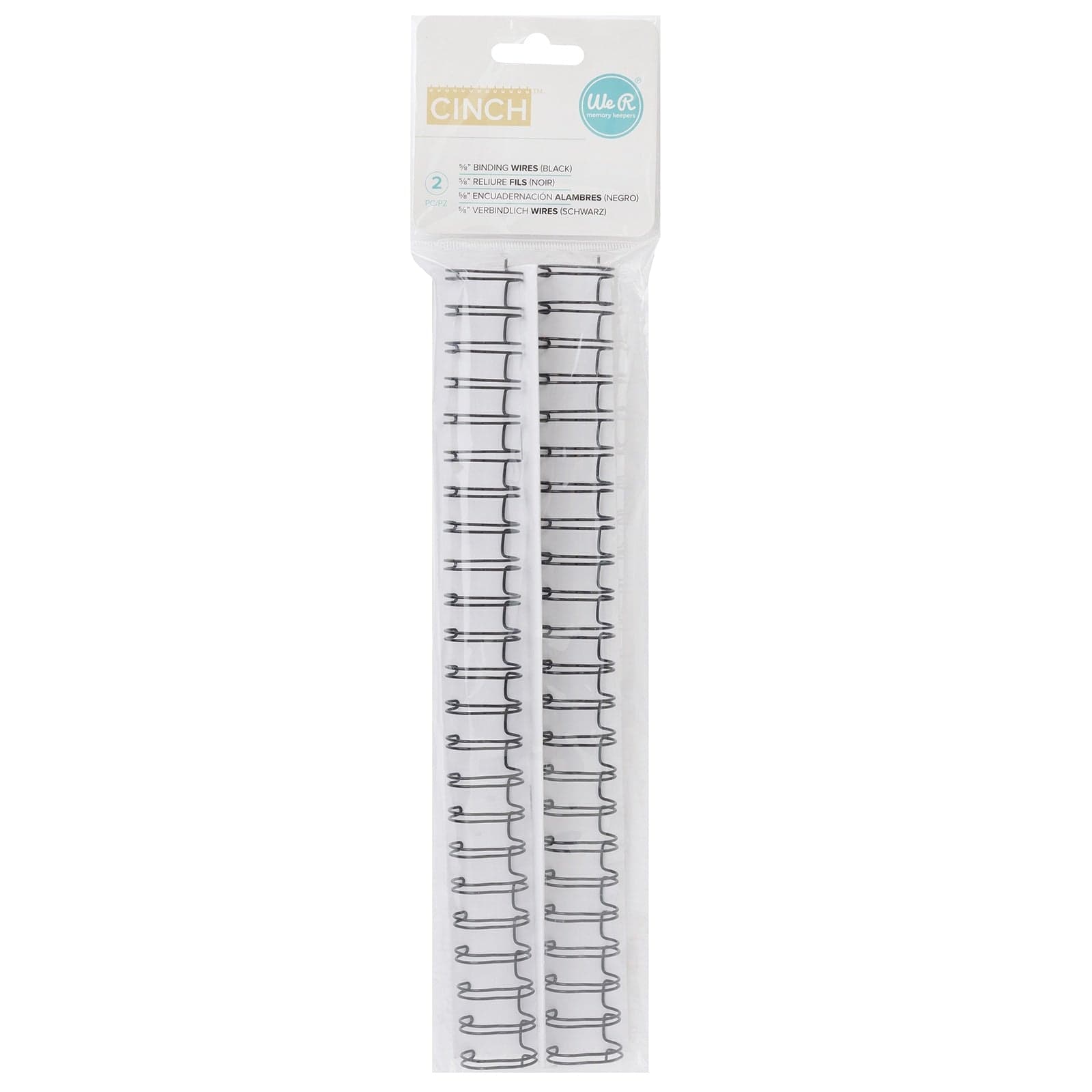 We R Makers Black Cinch Wires .625" 2/Pkg