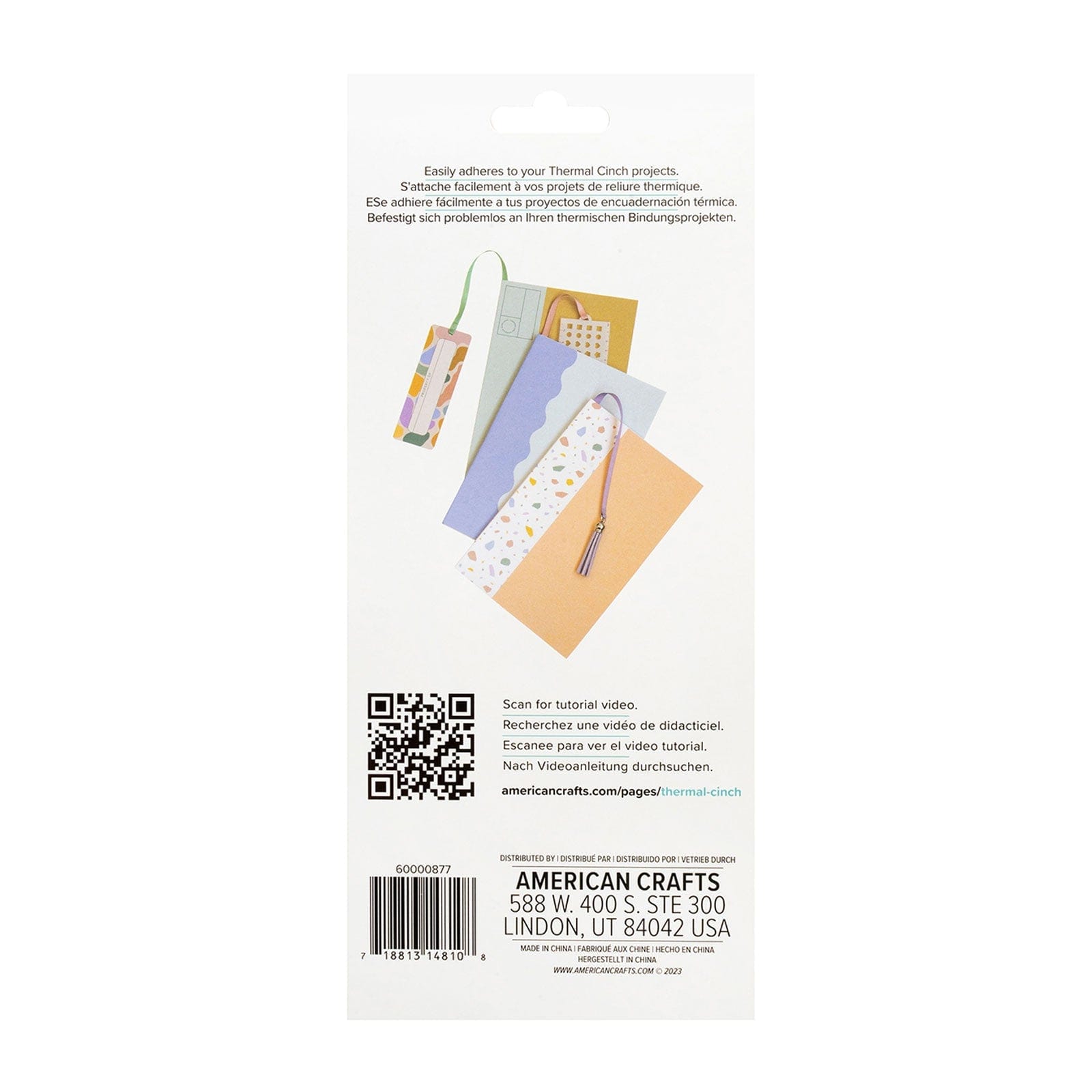 We R Makers Bookmarks We R Makers Thermal Cinch Rainbow Tassel Bookmarks - 6 Pack