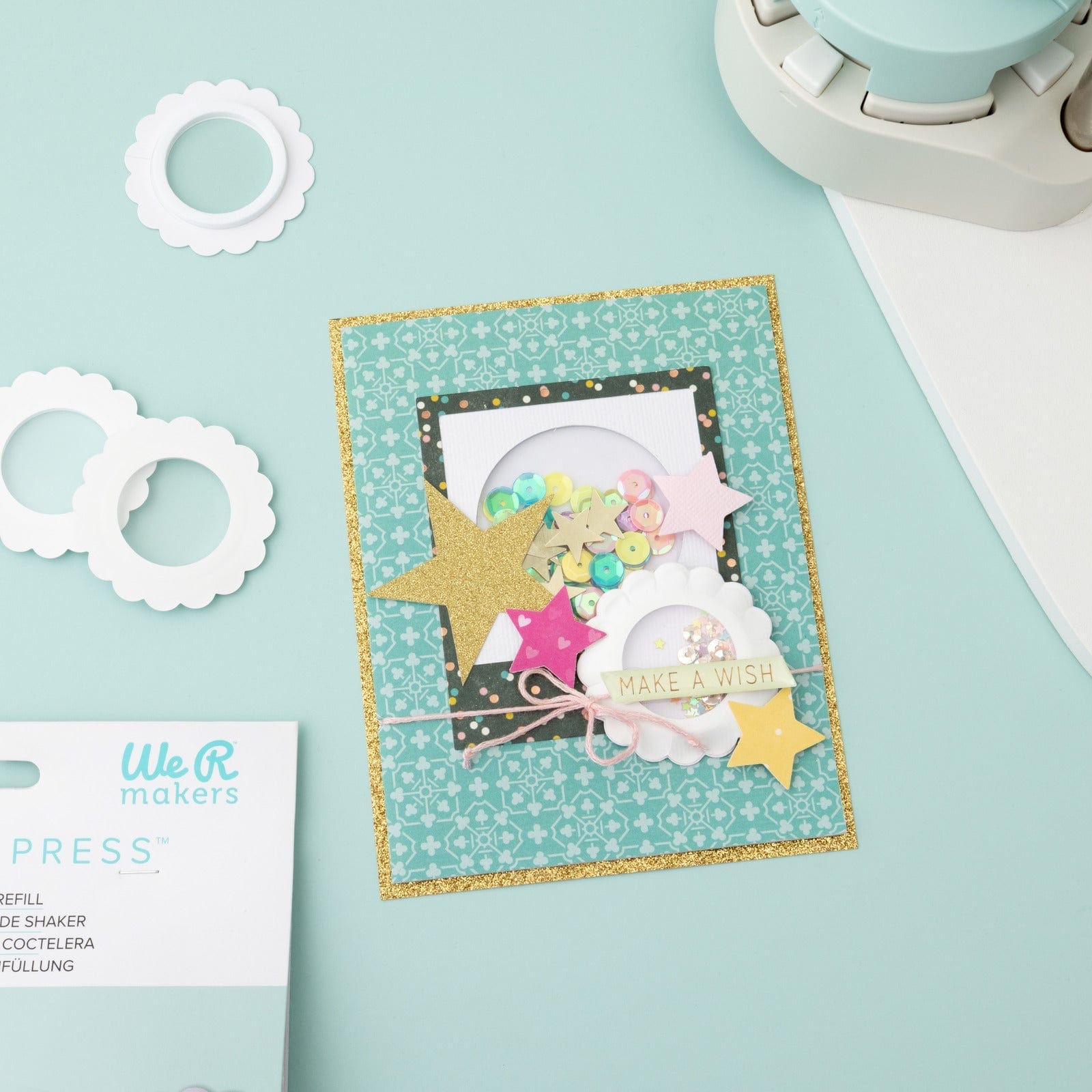 We R Makers Button Inserts We R Makers Button Press Puffy Sticker & Shaker Shape Inserts