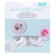 We R Makers Button Press We R Scallop Circle Button Press Insert and Sticker/Shaker Refills
