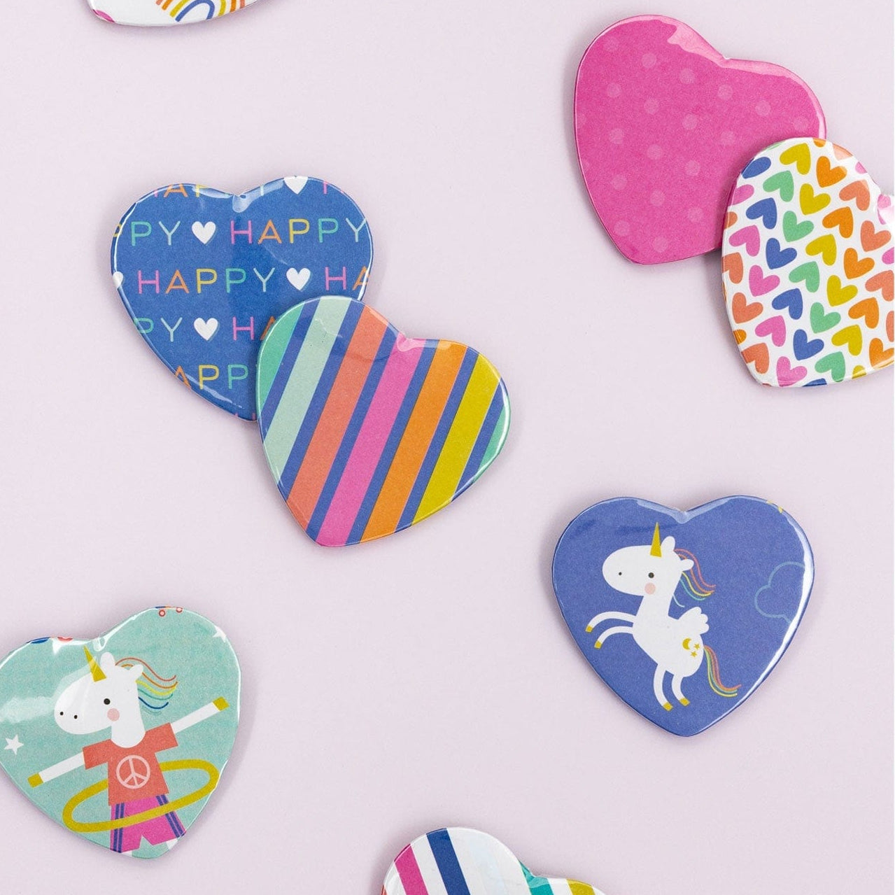 We R Makers Buttons We R Makers Button Press 58mm Heart Refill Pack - 9 Pack