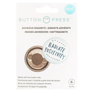 We R Makers Buttons We R Makers Button Press Adhesive Magnets Back - 6 Pack