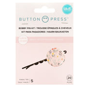 We R Makers Buttons We R Makers Button Press Bobby Pin Kit - 5 Pack