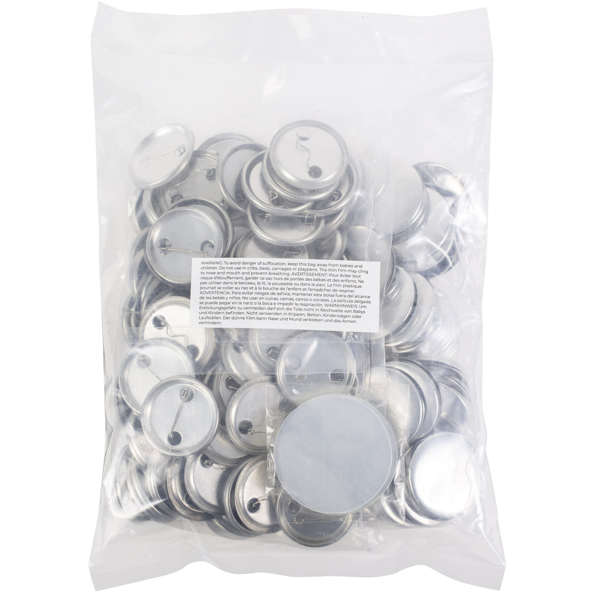 We R Makers Buttons We R Makers - Button Press Circle Buttons Bulk Refill Bag – Medium (100 Pack)