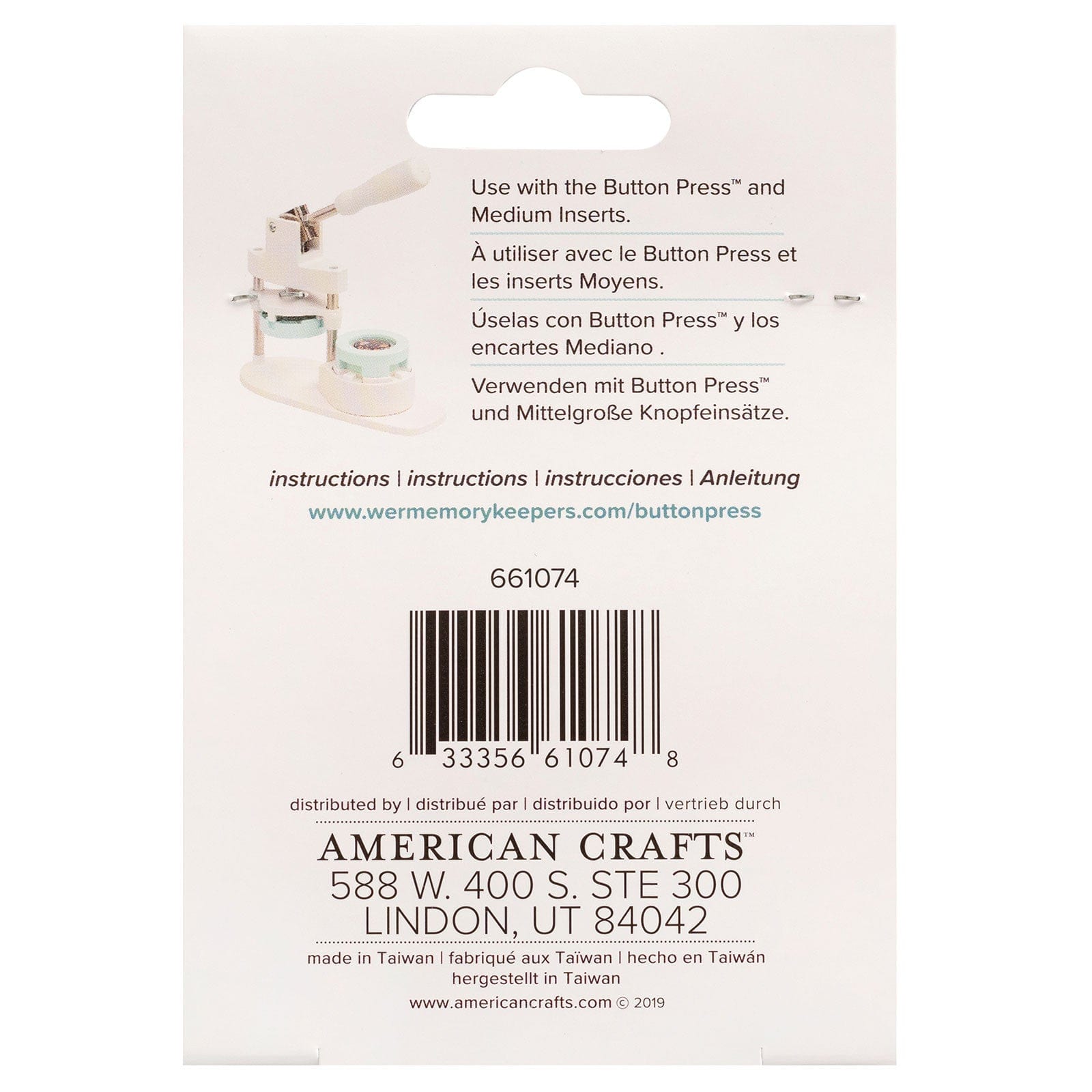 We R Makers Buttons We R Makers Button Press Keychain Kit - 2 Pack