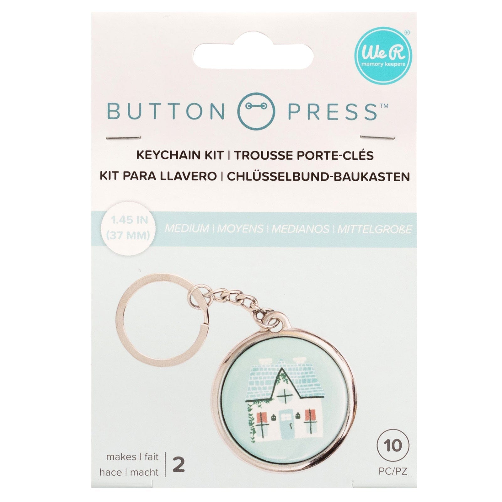 We R Makers Buttons We R Makers Button Press Keychain Kit - 2 Pack