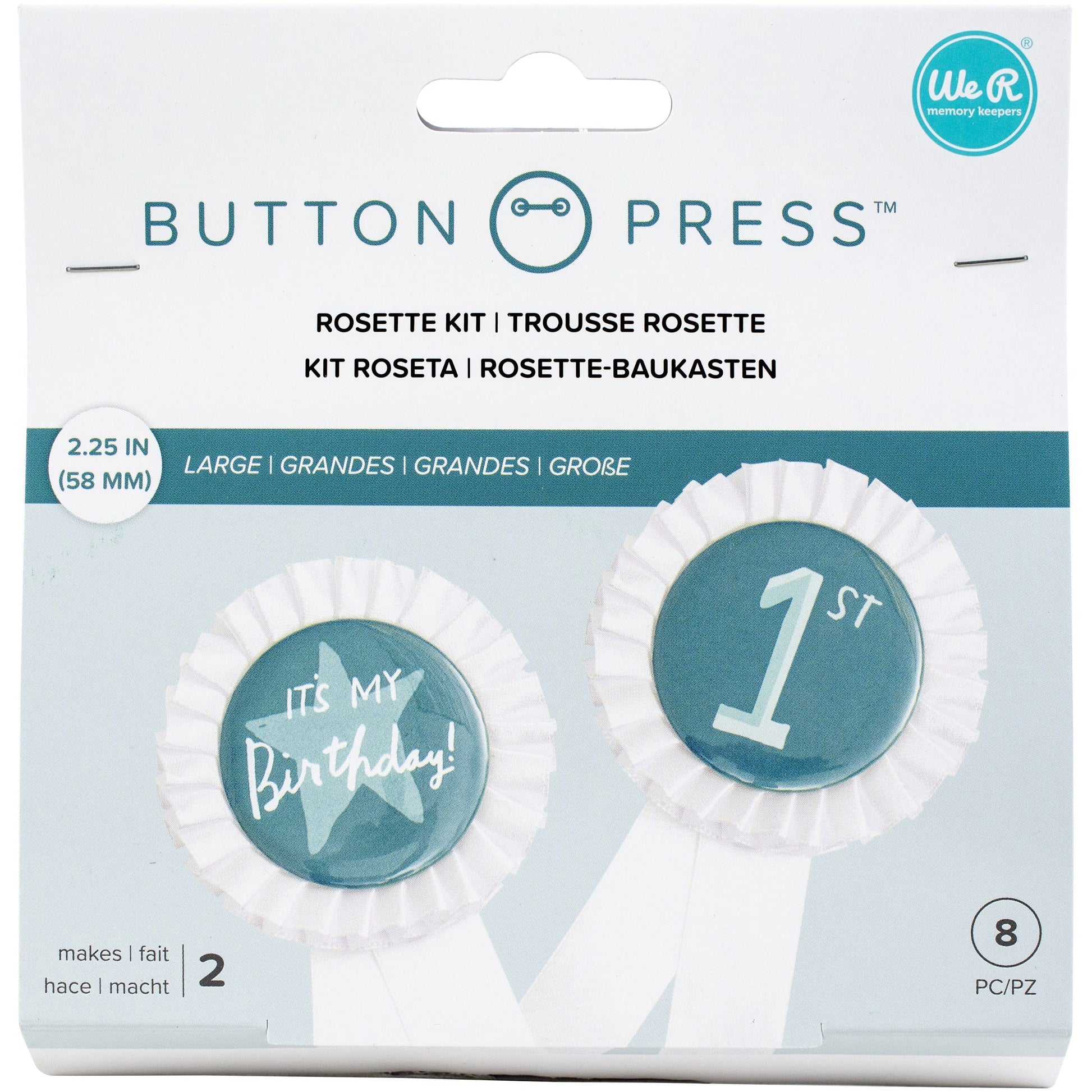 We R Makers Buttons We R Makers Button Press Rosette Kit - 2 Pack