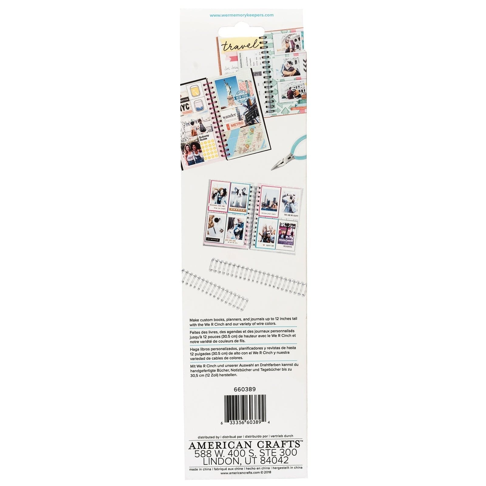 We R Makers Cinch Wires 1" 4/Pkg-Silver