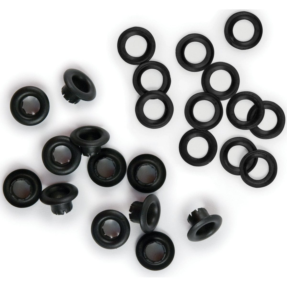 We R Makers Clips & Fasteners Black 70/Pkg We R Standard Size Eyelets & Washers - Available in Multiple Color Sets