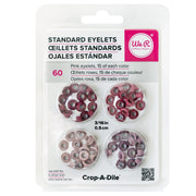 We R Makers Clips & Fasteners Pink We R Standard Eyelets, 60 pack - Available in Multiple Colors