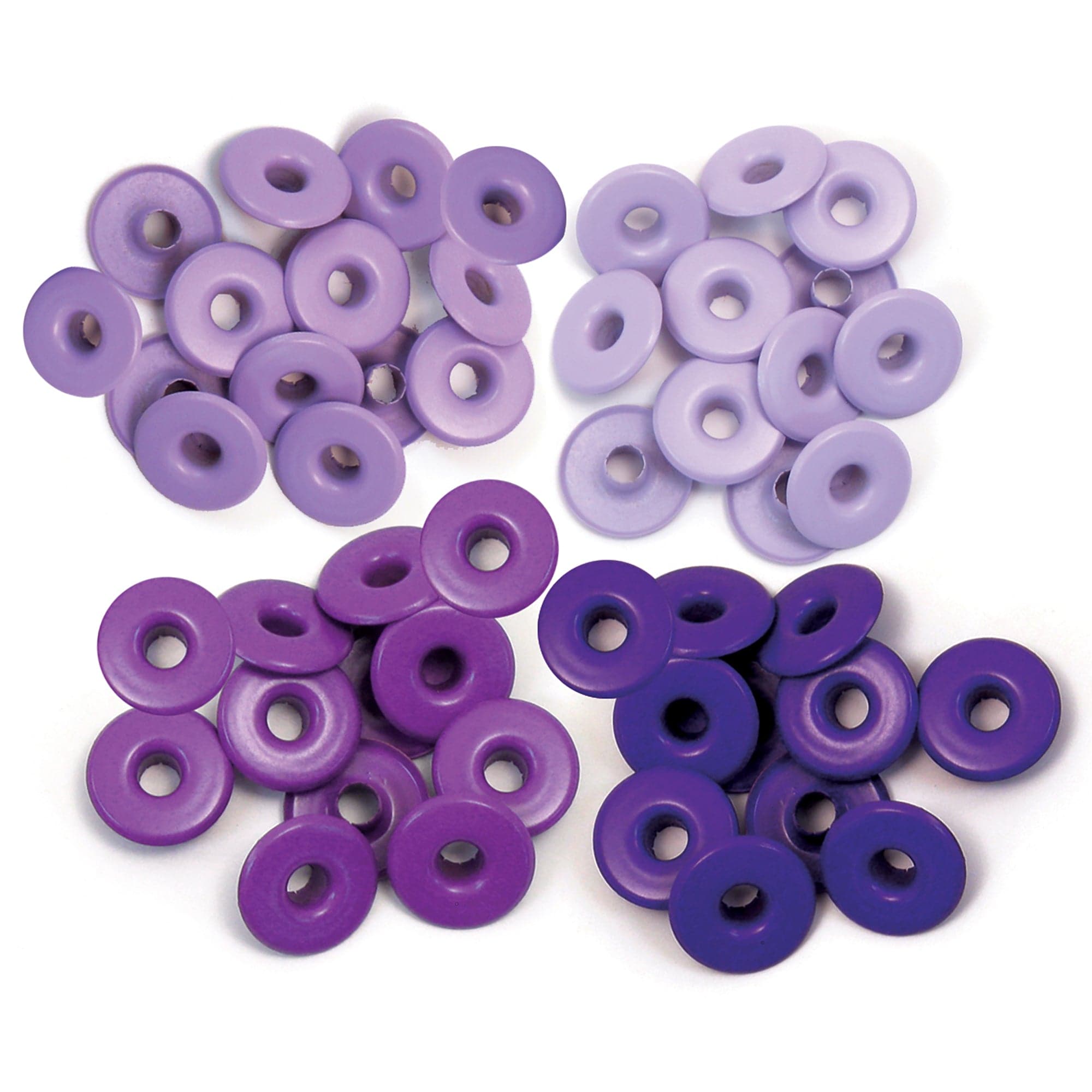We R Makers Clips & Fasteners Purple We R Wide Eyelets, 40 pack - Available in Multiple Colors