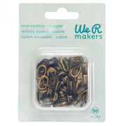 We R Makers Clips & Fasteners We R Makers - Oval Size Eyelets - Copper (50 Pack)